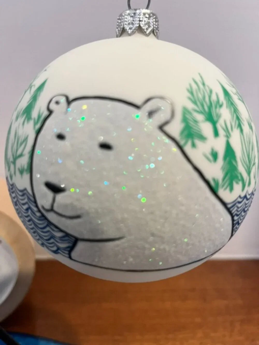 Tony Trickey Polar Bear 2014 Ornament with Box